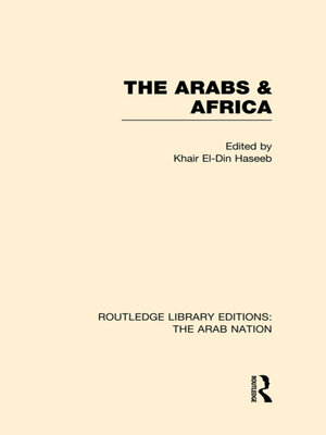 cover image of The Arabs and Africa (RLE